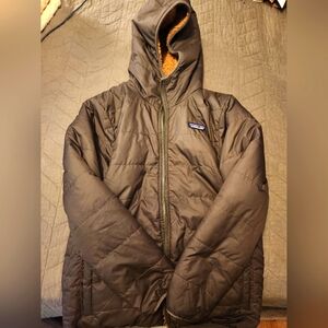 Boys Patagonia sherpa lined reversible jacket